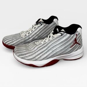 Air Jordan CP3.X Basketball High Top Sports Shoes White Black Red Size 6Y